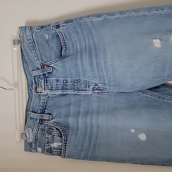 Levi's Size 25 Waist 501 Original Cropped Ripped Women's Jeans, Exc. Used Cond. - Picture 12 of 14